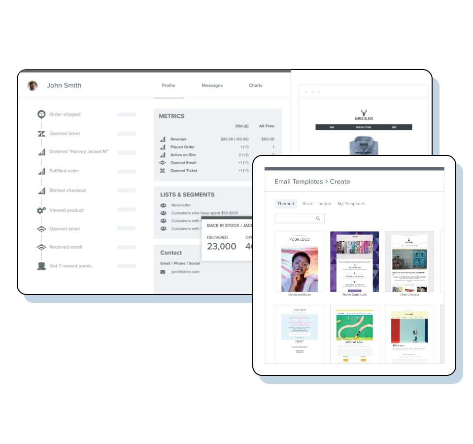 Learn everything you want to know about your customers and use that information to deliver more personalized, relevant messages with Klaviyo's powerful features.