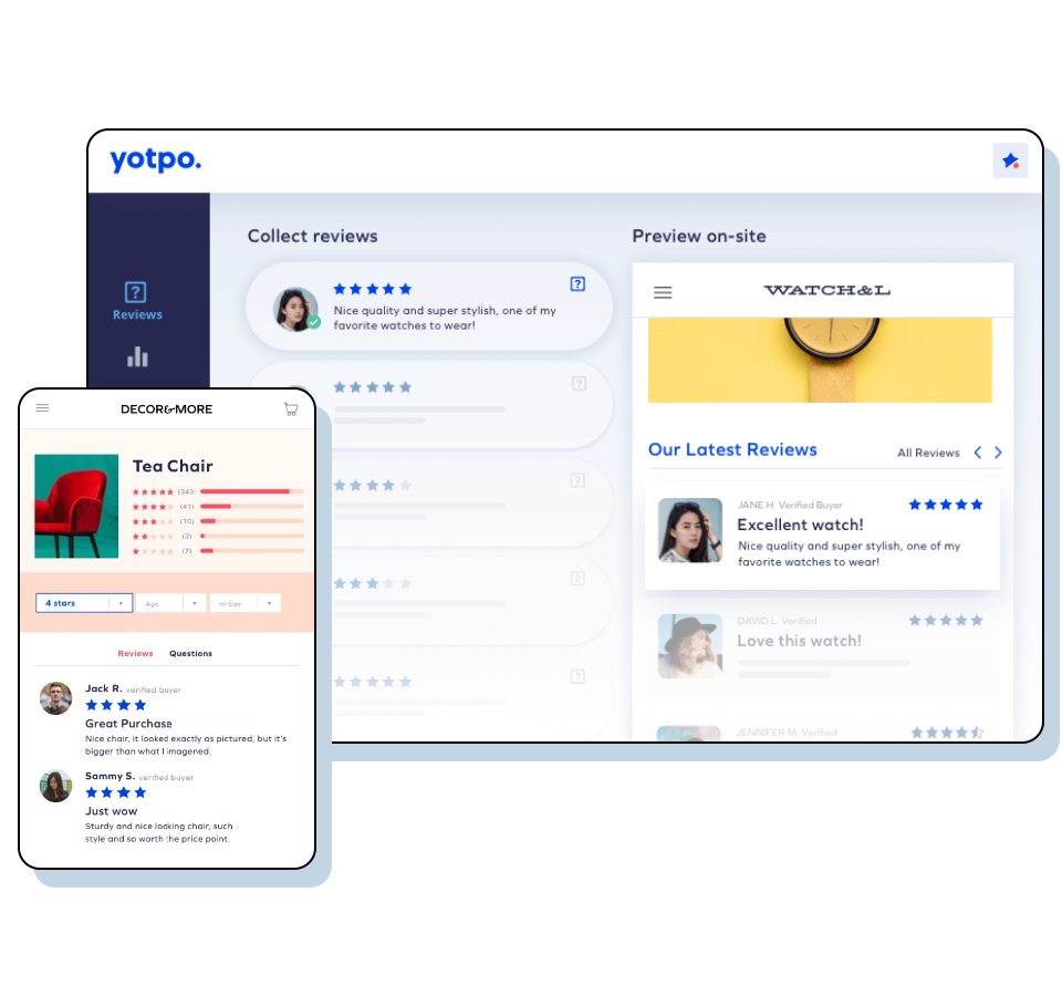 Turn your customer content into sales by collecting and leveraging reviews, ratings, and Q&A with Yotpo’s AI-powered solutions.