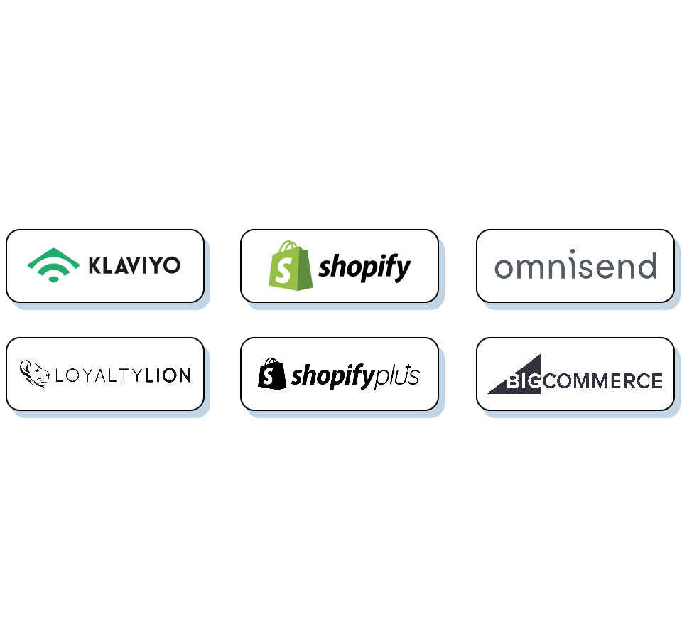 Integrate natively with Shopify and other popular eCommerce apps