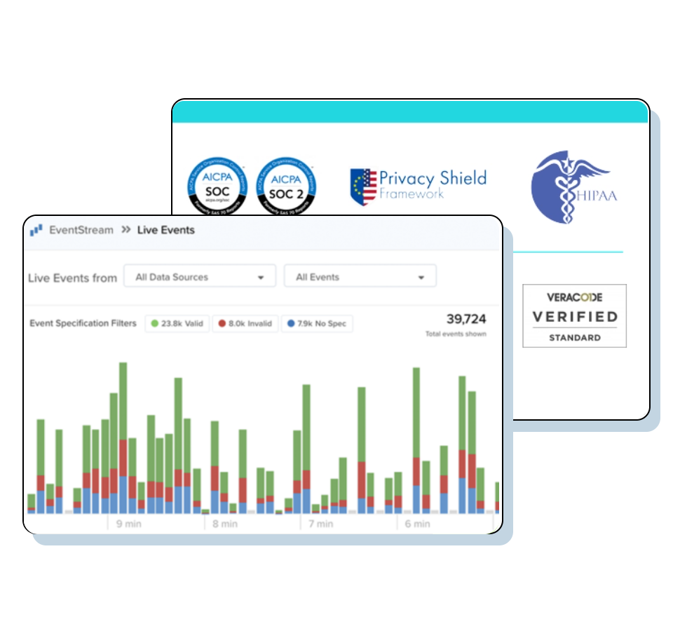 Manage data server-side using cloud infrastructure with a comprehensive set of code libraries, SDKs, APIs and our marketplace of pre-built connectors available through the UI.