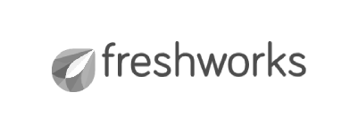 freshworks logo grayscale