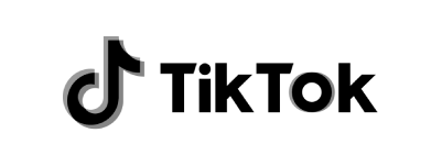 tiktok logo grayscale