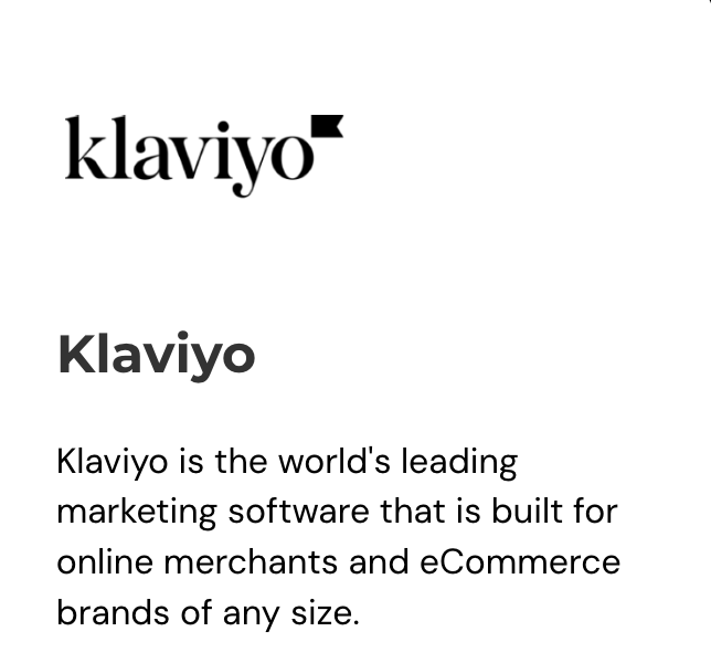 đối tác email marketing của ematic klaviyo