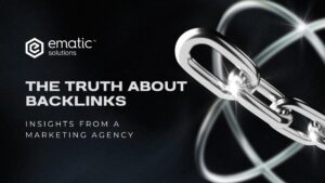 a featured image of a blog post titled The Truth about Backlinks