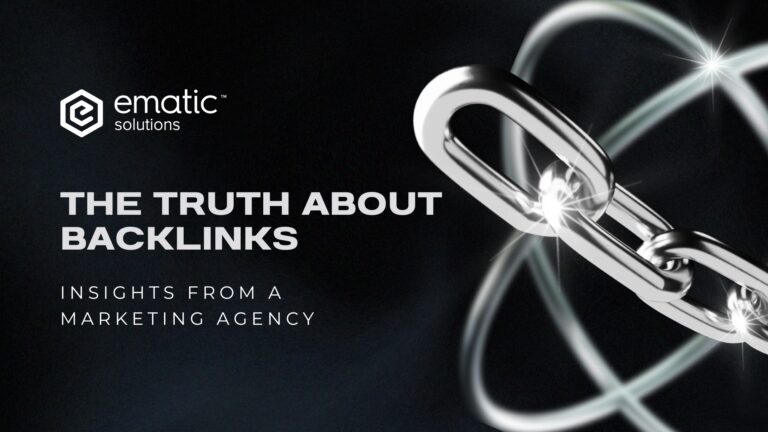 a featured image of a blog post titled The Truth about Backlinks