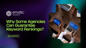 a featured image for an article titled Why SEO agencies can guarantee keyword rankings
